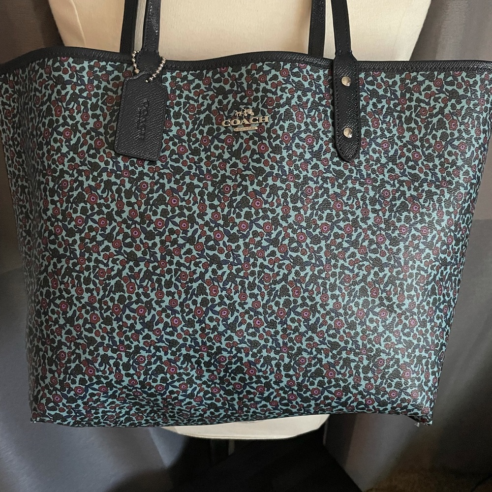 Coach reversible tote